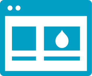 Exindru - Experts in Drupal - website icon - our Drupal services - web applications